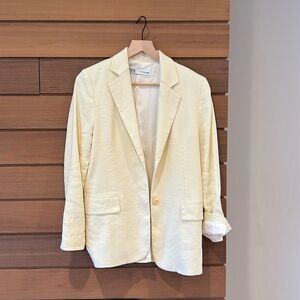 Zara linen blend blazer